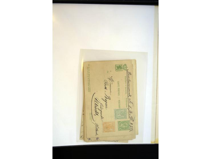 1882, Allegorie, postfrische, ungebrauchte und gestempelte spezialisierte Sammlung mit einigen Briefen und Karten, dabei Einh