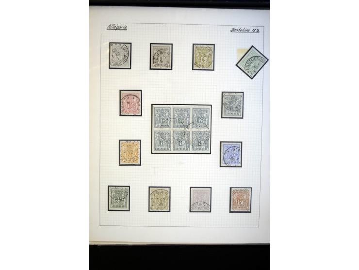 1882, Allegorie, postfrische, ungebrauchte und gestempelte spezialisierte Sammlung mit einigen Briefen und Karten, dabei Einh