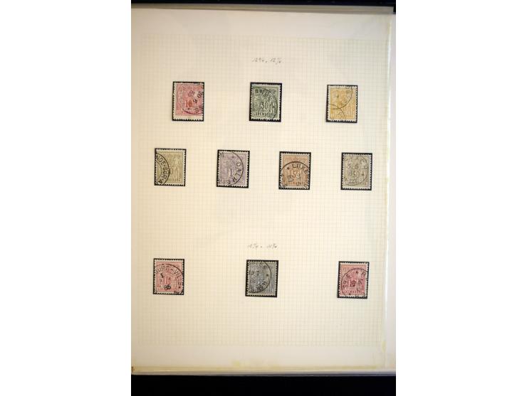 1882, Allegorie, postfrische, ungebrauchte und gestempelte spezialisierte Sammlung mit einigen Briefen und Karten, dabei Einh