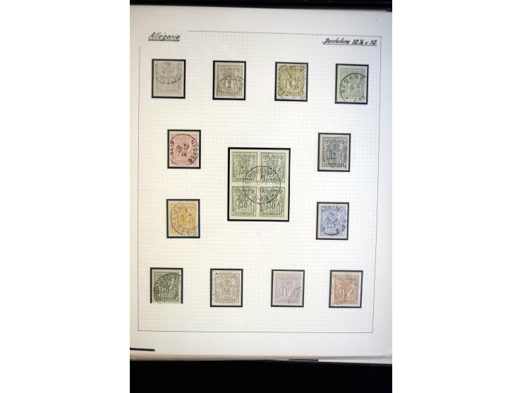 1882, Allegorie, postfrische, ungebrauchte und gestempelte spezialisierte Sammlung mit einigen Briefen und Karten, dabei Einh