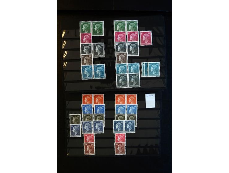 1930/83 (ca.), meist postfrischer Bestand in 9 Kassetten, dabei viele bessere 4er-Blocks, Rollenstreifen, Plattenfehler, etc.