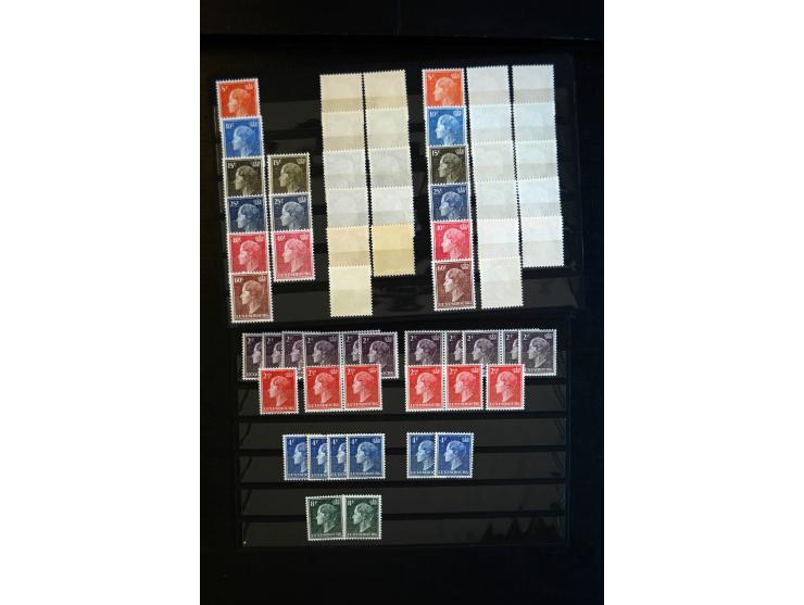 1930/83 (ca.), meist postfrischer Bestand in 9 Kassetten, dabei viele bessere 4er-Blocks, Rollenstreifen, Plattenfehler, etc.