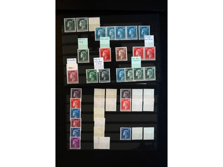 1930/83 (ca.), meist postfrischer Bestand in 9 Kassetten, dabei viele bessere 4er-Blocks, Rollenstreifen, Plattenfehler, etc.