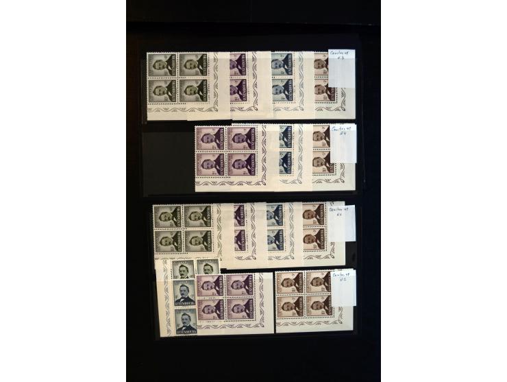 1930/83 (ca.), meist postfrischer Bestand in 9 Kassetten, dabei viele bessere 4er-Blocks, Rollenstreifen, Plattenfehler, etc.