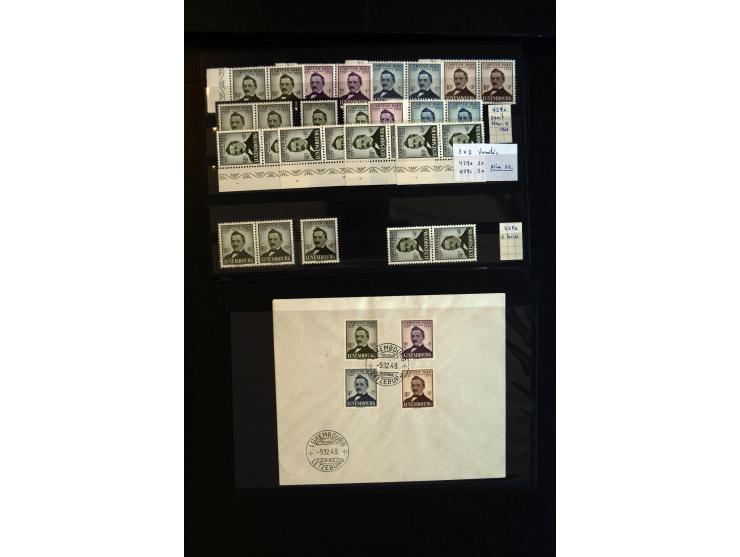 1930/83 (ca.), meist postfrischer Bestand in 9 Kassetten, dabei viele bessere 4er-Blocks, Rollenstreifen, Plattenfehler, etc.