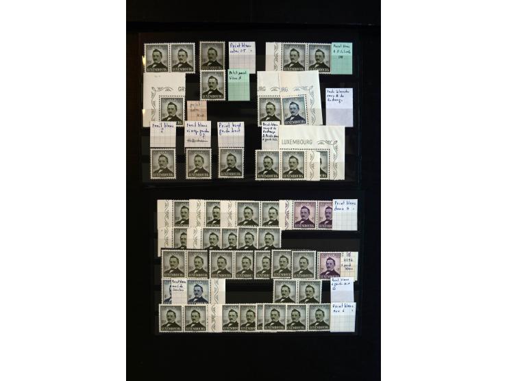 1930/83 (ca.), meist postfrischer Bestand in 9 Kassetten, dabei viele bessere 4er-Blocks, Rollenstreifen, Plattenfehler, etc.