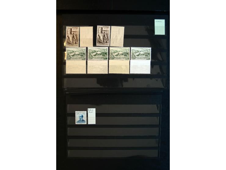 1930/83 (ca.), meist postfrischer Bestand in 9 Kassetten, dabei viele bessere 4er-Blocks, Rollenstreifen, Plattenfehler, etc.