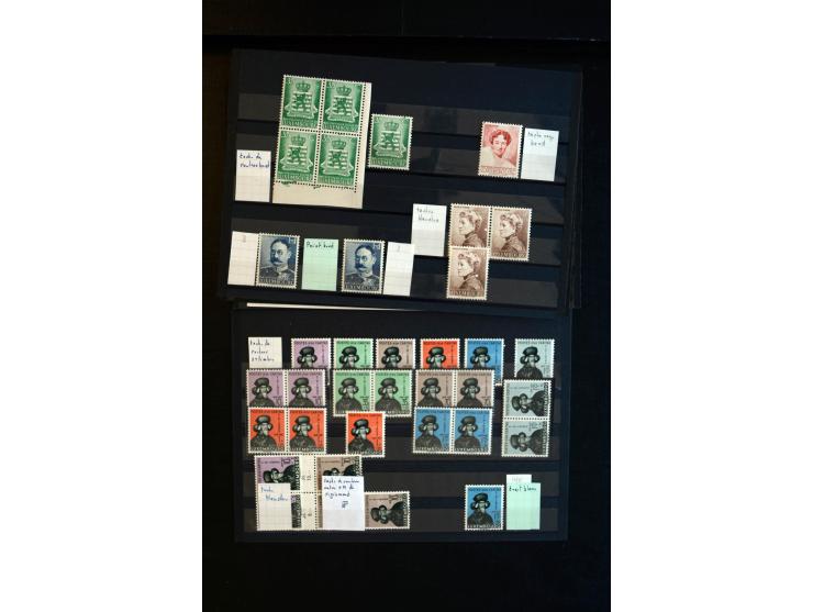1930/83 (ca.), meist postfrischer Bestand in 9 Kassetten, dabei viele bessere 4er-Blocks, Rollenstreifen, Plattenfehler, etc.