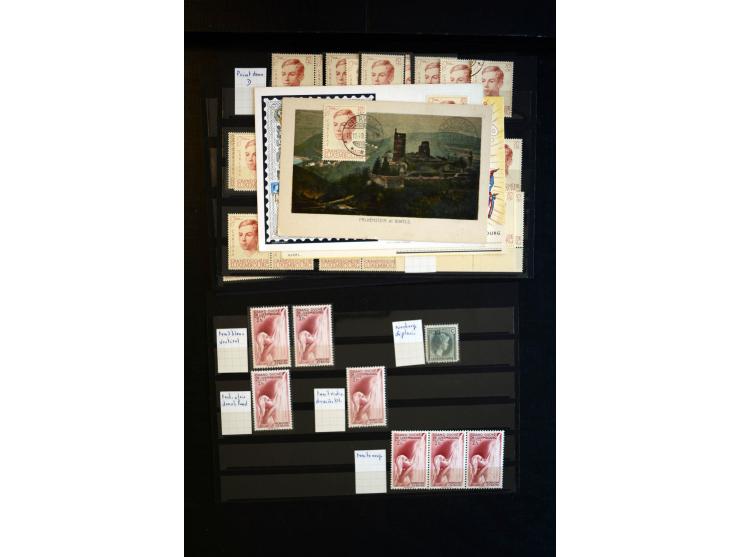 1930/83 (ca.), meist postfrischer Bestand in 9 Kassetten, dabei viele bessere 4er-Blocks, Rollenstreifen, Plattenfehler, etc.
