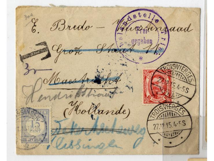 1885/1916, 28 Briefe und Karten, dabei u.a. R-Briefe nach Gibraltar, Salvador und Dänisch Westindien