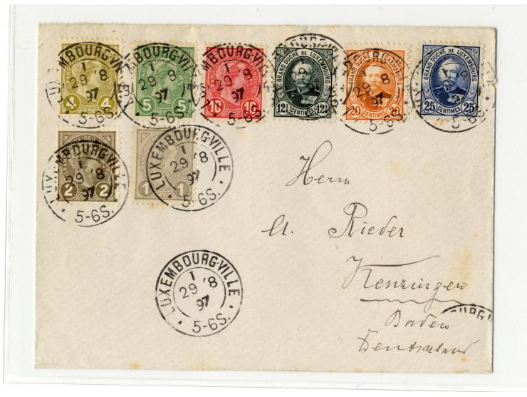 1885/1916, 28 Briefe und Karten, dabei u.a. R-Briefe nach Gibraltar, Salvador und Dänisch Westindien