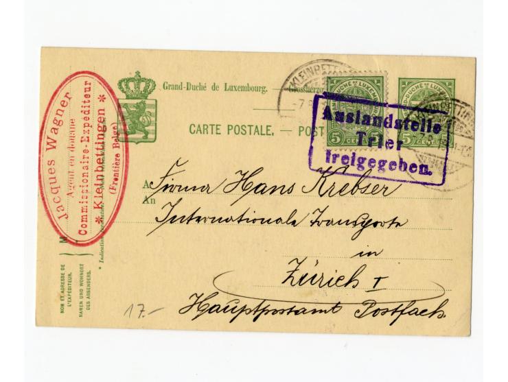 1885/1916, 28 Briefe und Karten, dabei u.a. R-Briefe nach Gibraltar, Salvador und Dänisch Westindien