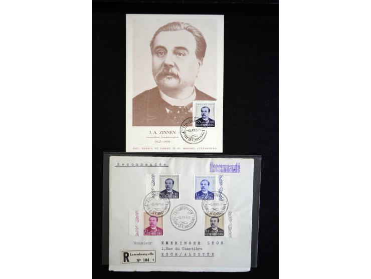 1910/57 (ca.), über 300 Briefe und Karten, dabei u.a. gute FDC wie Mi. 423-26 (2), 468-73 (2), 478-83 und 488-89