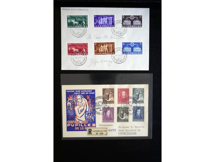 1910/57 (ca.), über 300 Briefe und Karten, dabei u.a. gute FDC wie Mi. 423-26 (2), 468-73 (2), 478-83 und 488-89