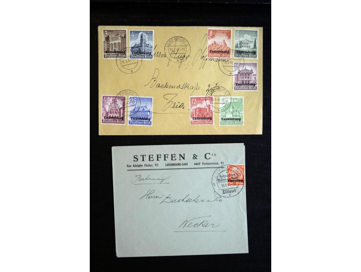 1910/57 (ca.), über 300 Briefe und Karten, dabei u.a. gute FDC wie Mi. 423-26 (2), 468-73 (2), 478-83 und 488-89