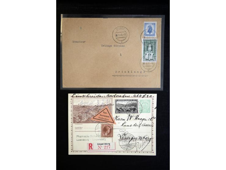 1910/57 (ca.), über 300 Briefe und Karten, dabei u.a. gute FDC wie Mi. 423-26 (2), 468-73 (2), 478-83 und 488-89