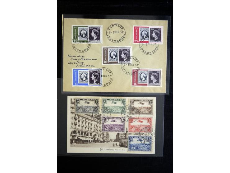 1915/52 (ca.), über 40 Briefe, Karten und Frachtscheine, dabei diverse Portomarken-Frankaturen, Luftpost, etc
