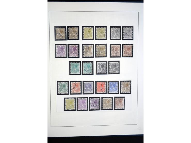 1852/1956,gestempelte 2bändige Sammlung, spezialisiert gesammelt, die erste Ausgabe nach Platten, später nach Zähnungen, dabe