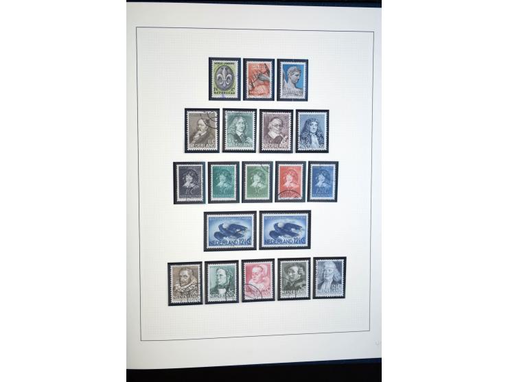 1852/1956,gestempelte 2bändige Sammlung, spezialisiert gesammelt, die erste Ausgabe nach Platten, später nach Zähnungen, dabe
