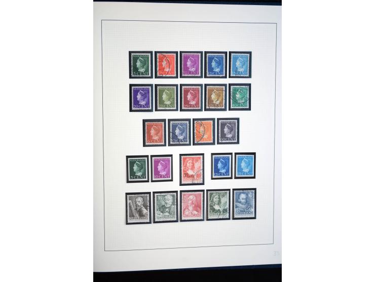 1852/1956,gestempelte 2bändige Sammlung, spezialisiert gesammelt, die erste Ausgabe nach Platten, später nach Zähnungen, dabe