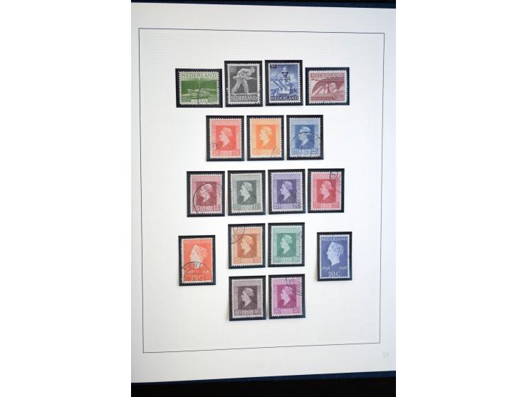 1852/1956,gestempelte 2bändige Sammlung, spezialisiert gesammelt, die erste Ausgabe nach Platten, später nach Zähnungen, dabe