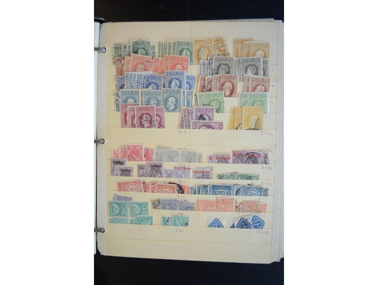 1852/1980, hochinteressanter ungebrauchter/postfrischer und gestempelter Bestand, dabei Mi.-Nr. 1-3(11), 4-6(10), 11(12), 12(