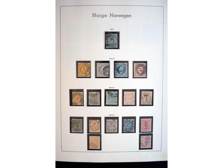 1855/2010, schöne gestempelte Sammlung ab Mi.-Nr. 1(7), 2-5 und 6-10 (nach Typen), später mit guten Werten und oftmals nach n