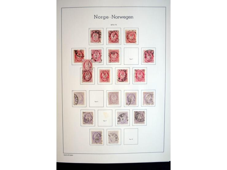 1855/2010, schöne gestempelte Sammlung ab Mi.-Nr. 1(7), 2-5 und 6-10 (nach Typen), später mit guten Werten und oftmals nach n