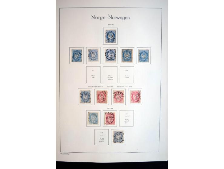 1855/2010, schöne gestempelte Sammlung ab Mi.-Nr. 1(7), 2-5 und 6-10 (nach Typen), später mit guten Werten und oftmals nach n