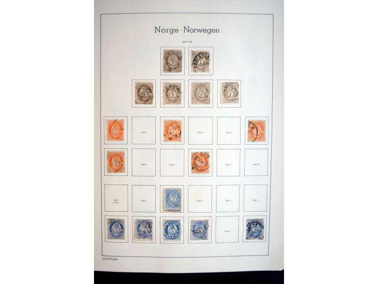 1855/2010, schöne gestempelte Sammlung ab Mi.-Nr. 1(7), 2-5 und 6-10 (nach Typen), später mit guten Werten und oftmals nach n