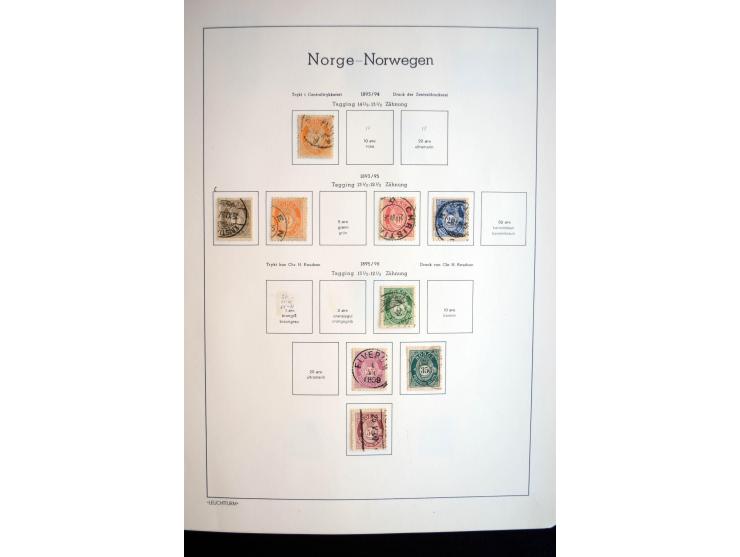 1855/2010, schöne gestempelte Sammlung ab Mi.-Nr. 1(7), 2-5 und 6-10 (nach Typen), später mit guten Werten und oftmals nach n