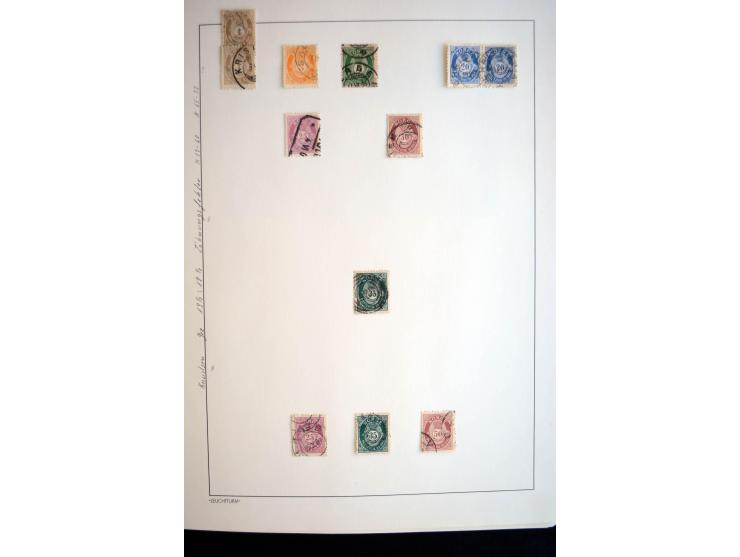 1855/2010, schöne gestempelte Sammlung ab Mi.-Nr. 1(7), 2-5 und 6-10 (nach Typen), später mit guten Werten und oftmals nach n