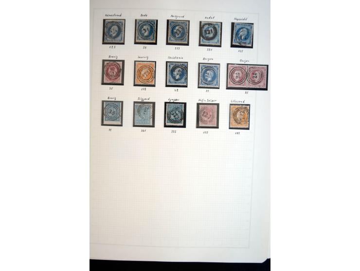 1855/2010, schöne gestempelte Sammlung ab Mi.-Nr. 1(7), 2-5 und 6-10 (nach Typen), später mit guten Werten und oftmals nach n
