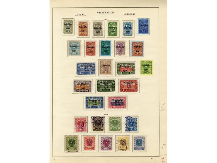 1850/1936, vorwiegend gestempelte Sammlung mit vielen besseren Werten ab Klassik, dabei u.a. Mi.-Nr. 518-23, 551-54, 555A, 55