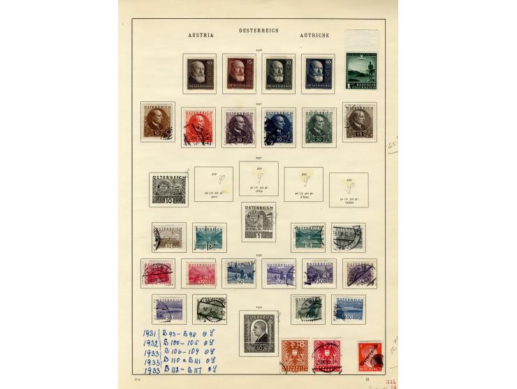 1850/1936, vorwiegend gestempelte Sammlung mit vielen besseren Werten ab Klassik, dabei u.a. Mi.-Nr. 518-23, 551-54, 555A, 55