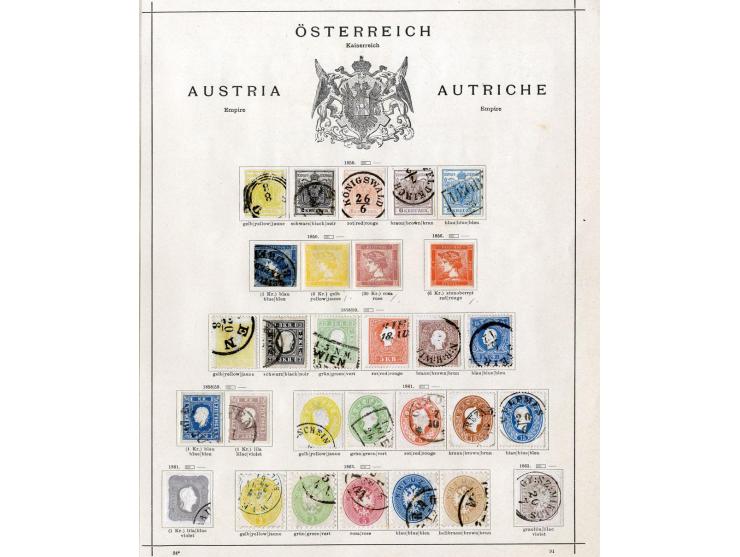 1850/1915 (ca.), ungebrauchte und gestempelte alte Sammlung mit Ungarn und Bosnien-Herzegowina