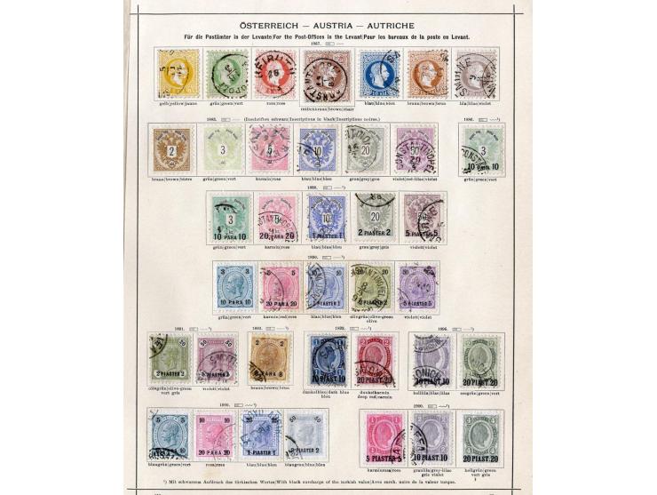 1850/1915 (ca.), ungebrauchte und gestempelte alte Sammlung mit Ungarn und Bosnien-Herzegowina