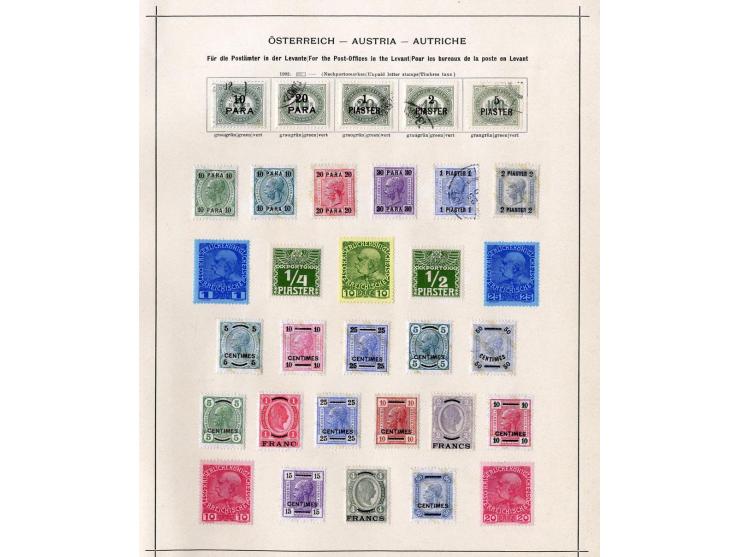 1850/1915 (ca.), ungebrauchte und gestempelte alte Sammlung mit Ungarn und Bosnien-Herzegowina