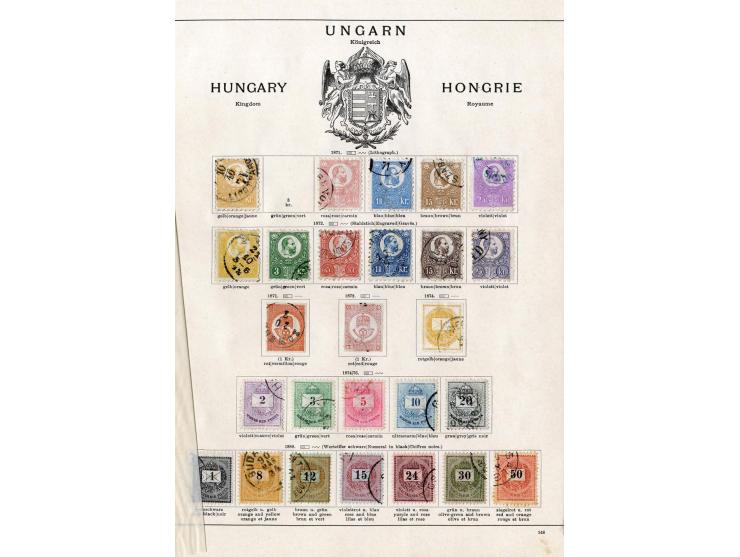 1850/1915 (ca.), ungebrauchte und gestempelte alte Sammlung mit Ungarn und Bosnien-Herzegowina