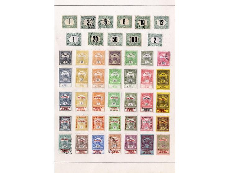 1850/1915 (ca.), ungebrauchte und gestempelte alte Sammlung mit Ungarn und Bosnien-Herzegowina