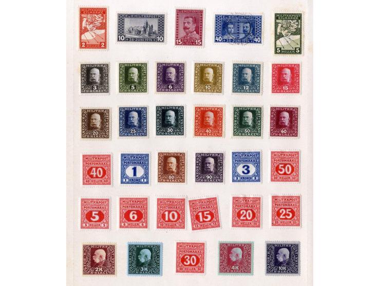1850/1915 (ca.), ungebrauchte und gestempelte alte Sammlung mit Ungarn und Bosnien-Herzegowina