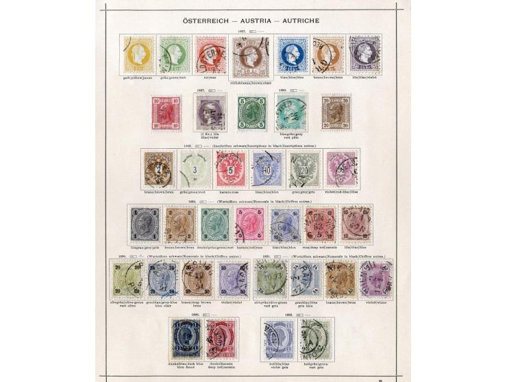 1850/1915 (ca.), ungebrauchte und gestempelte alte Sammlung mit Ungarn und Bosnien-Herzegowina