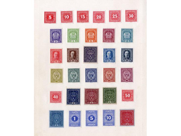 1850/1915 (ca.), ungebrauchte und gestempelte alte Sammlung mit Ungarn und Bosnien-Herzegowina