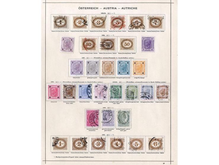 1850/1915 (ca.), ungebrauchte und gestempelte alte Sammlung mit Ungarn und Bosnien-Herzegowina