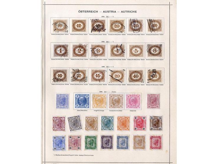1850/1915 (ca.), ungebrauchte und gestempelte alte Sammlung mit Ungarn und Bosnien-Herzegowina