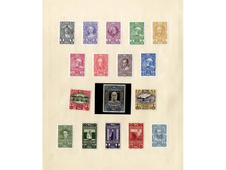 1850/1915 (ca.), ungebrauchte und gestempelte alte Sammlung mit Ungarn und Bosnien-Herzegowina