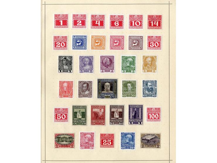 1850/1915 (ca.), ungebrauchte und gestempelte alte Sammlung mit Ungarn und Bosnien-Herzegowina