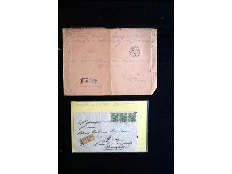 1914/18, umfangreicher Sammlungsposten mit einigen hundert Zensurbriefen und Karten inkl. viel Feldpost, dabei viele verschie