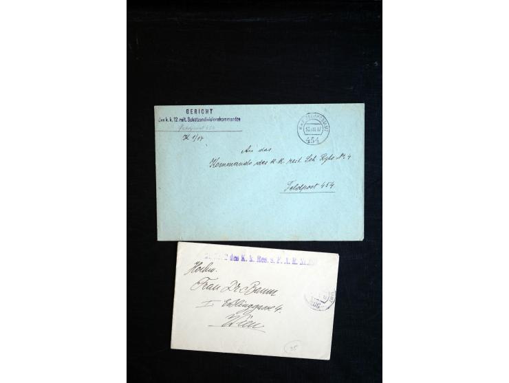 1914/18, umfangreicher Sammlungsposten mit einigen hundert Zensurbriefen und Karten inkl. viel Feldpost, dabei viele verschie