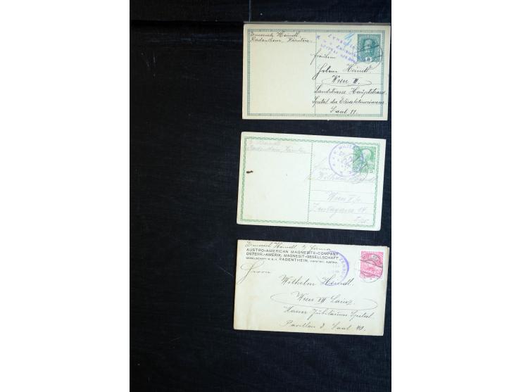 1914/18, umfangreicher Sammlungsposten mit einigen hundert Zensurbriefen und Karten inkl. viel Feldpost, dabei viele verschie